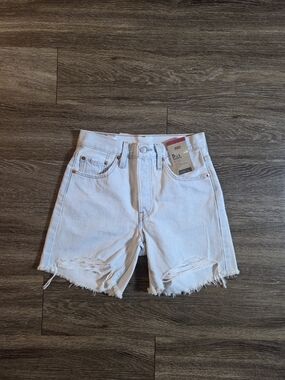 Levi's 501 Light Blue High Rise Denim Shorts NWT